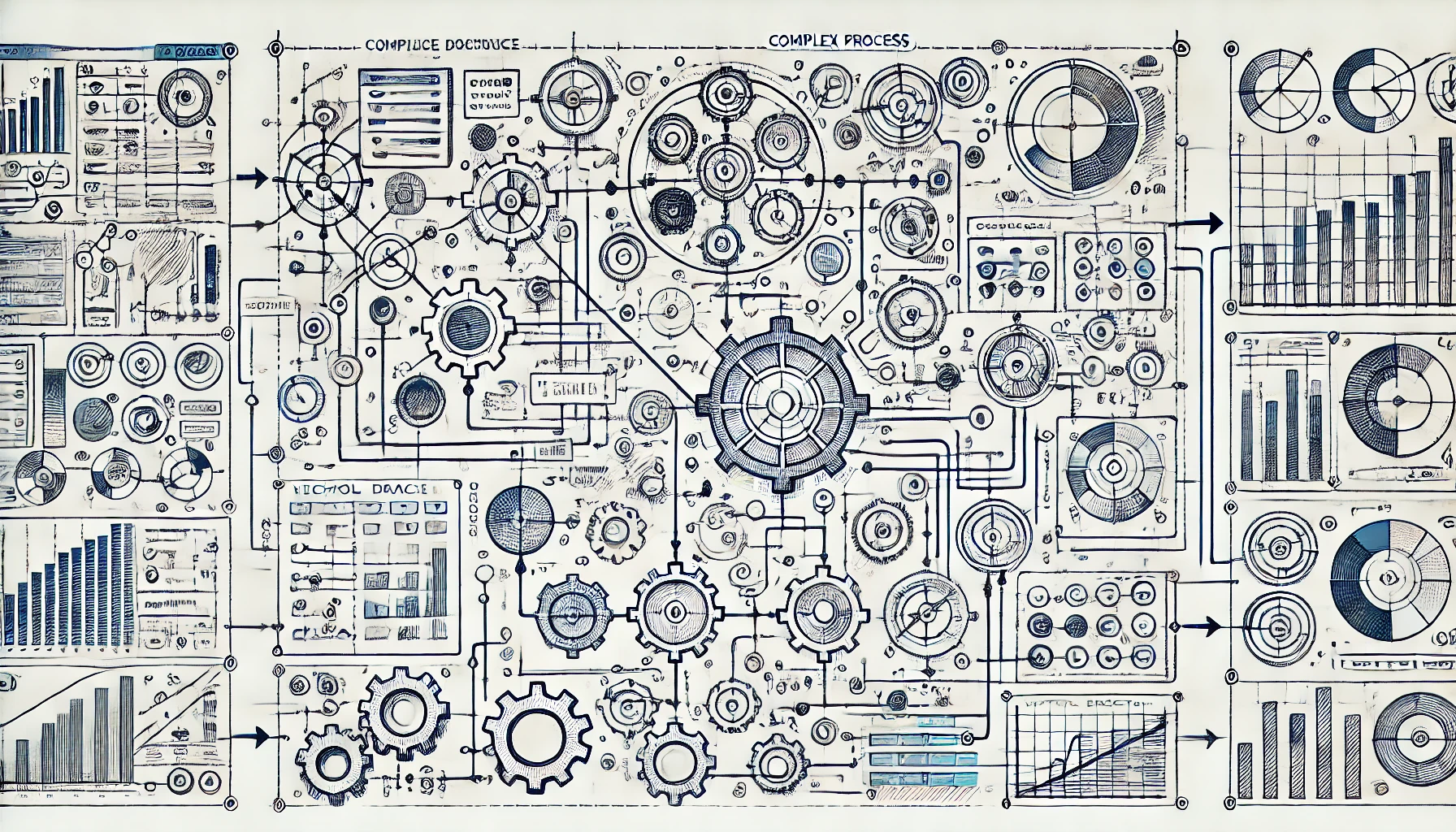 A complex process diagram